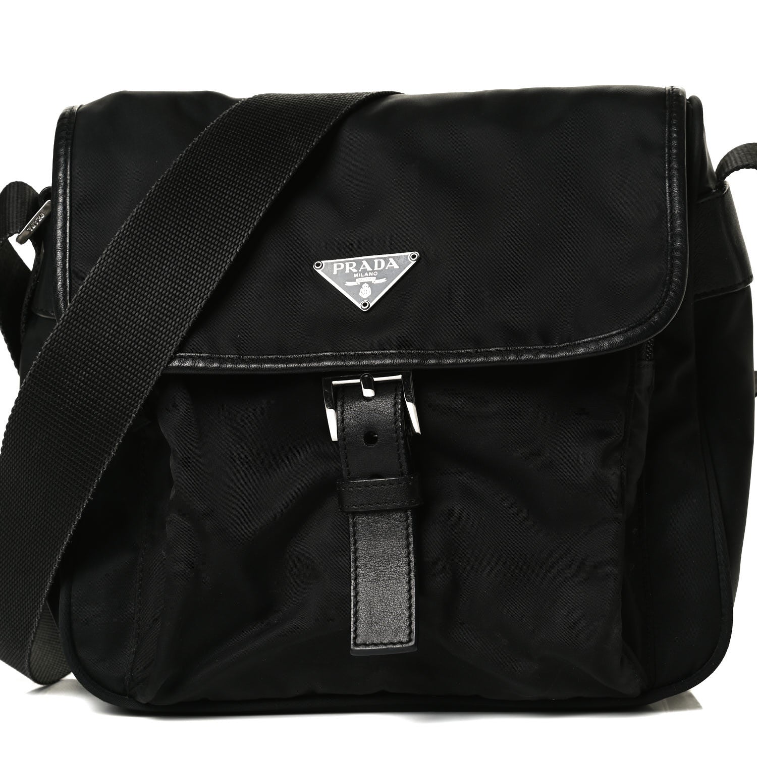 Prada Nylon Vela Sport Messenger Bag Black 9 of 16