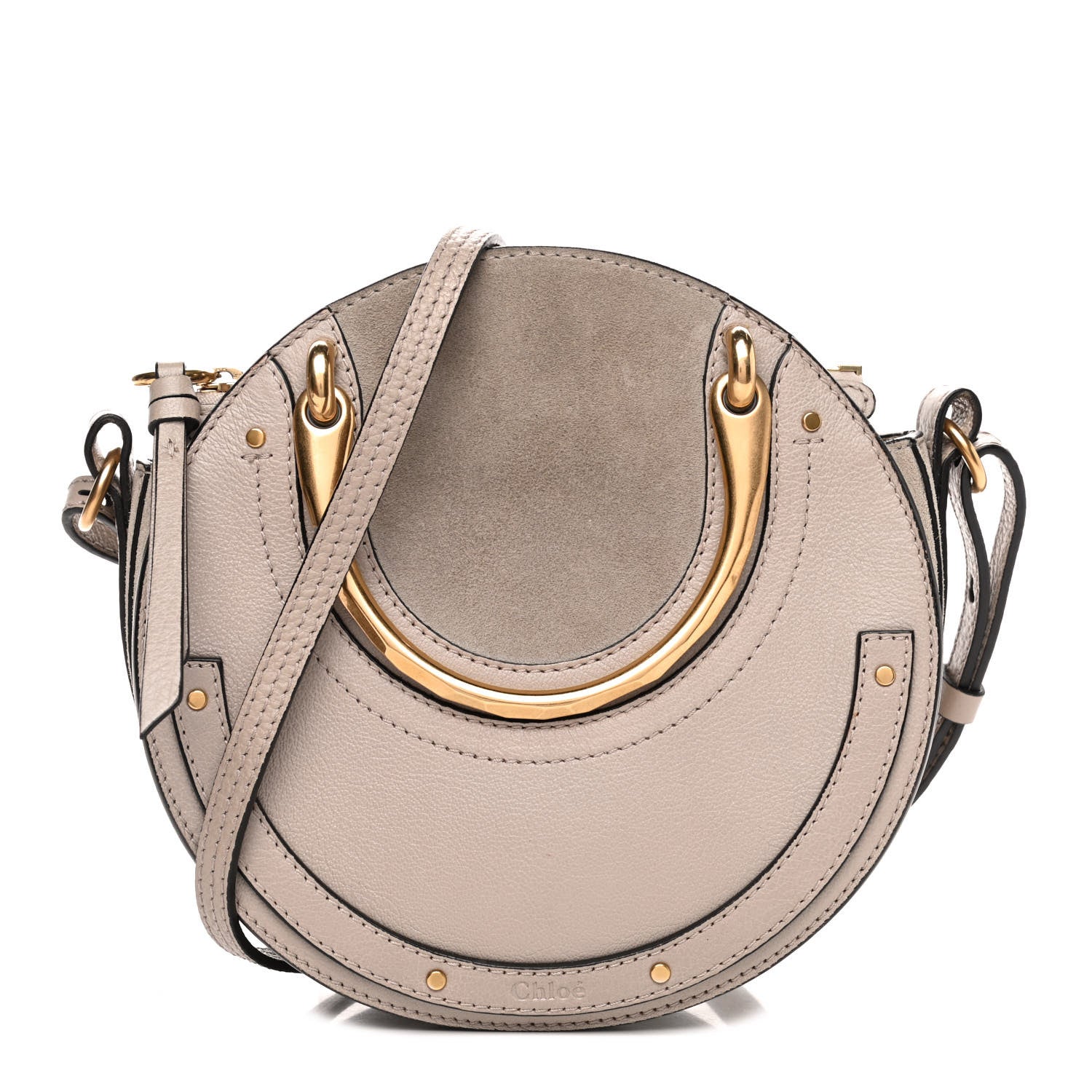 Chloe Calfskin Suede Small Pixie Bag Motty Grey 1 of 4