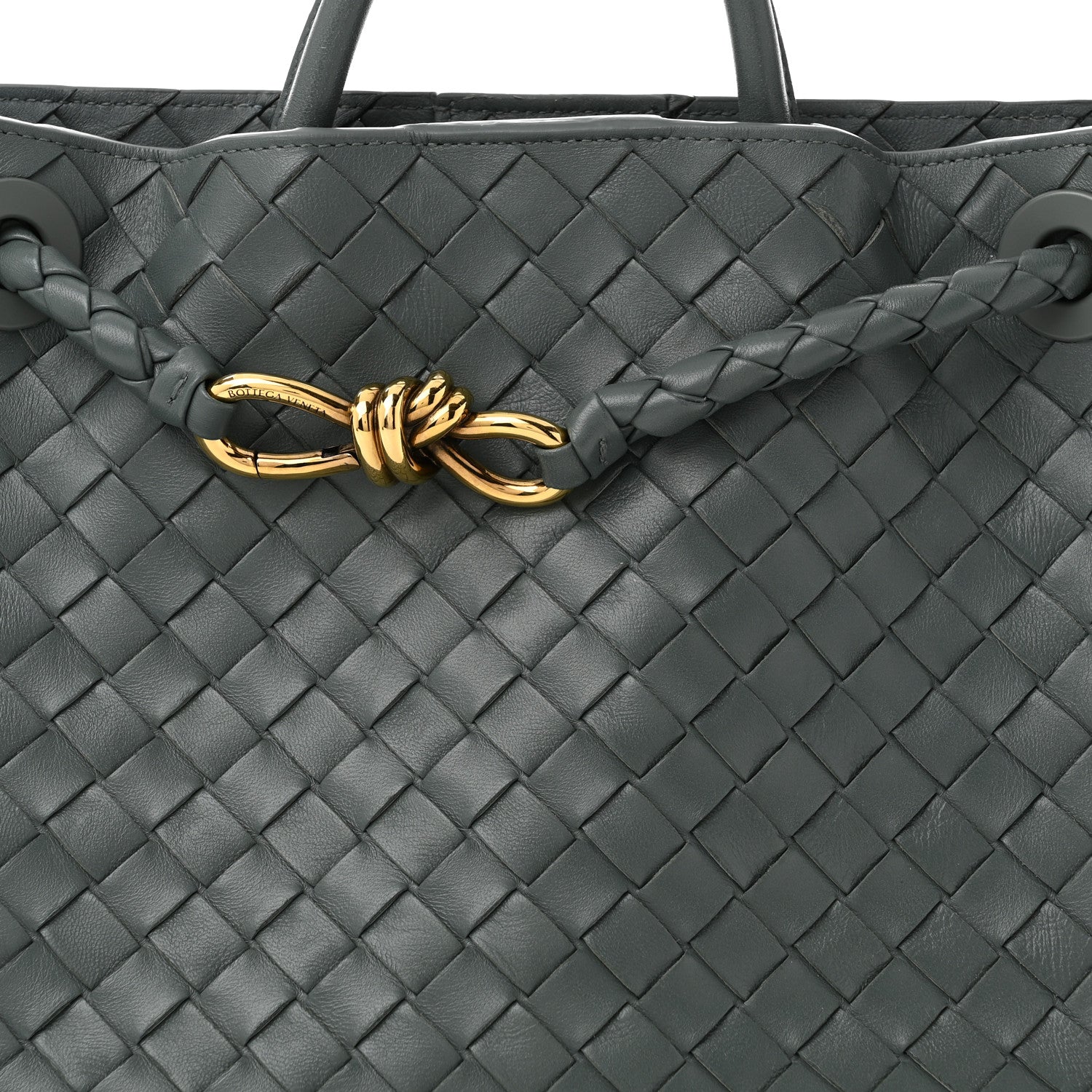 Bottega Veneta Nappa Intrecciato Medium Andiamo Shoulder Bag Slate 7 of 11