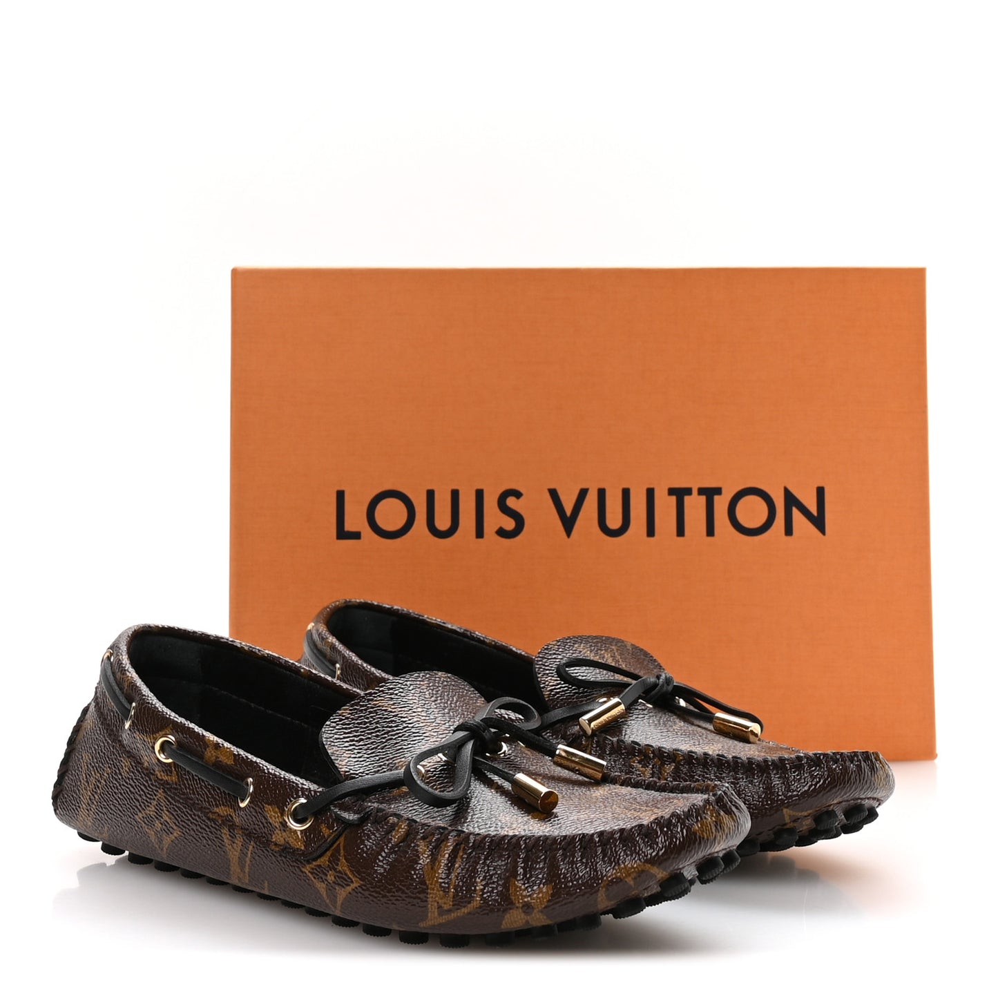 Patent Monogram Gloria Loafers 38 36.5
