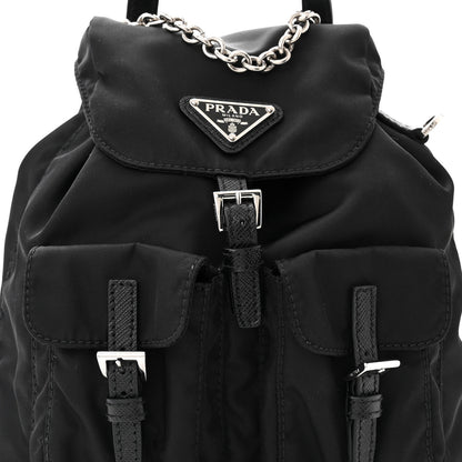 Prada Nylon Vela Mini Crossbody Backpack Black 9 of 14