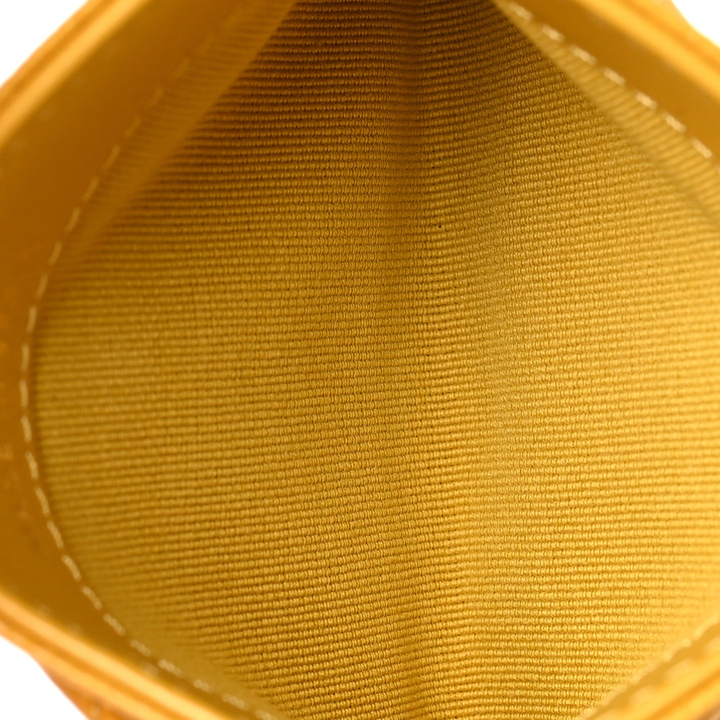 Caviar Quilted Card Holder Yellow