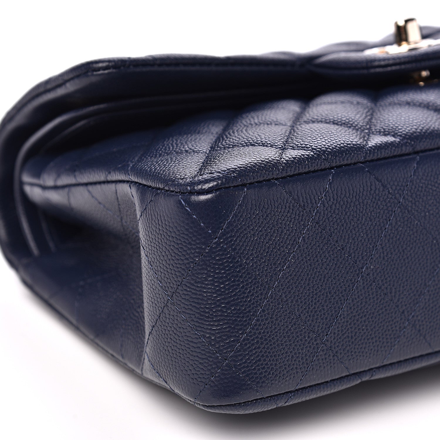 Chanel Caviar Quilted Small Double Flap Navy 8 of 13