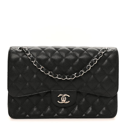 Chanel Caviar Quilted Jumbo Double Flap Black 1 of 10