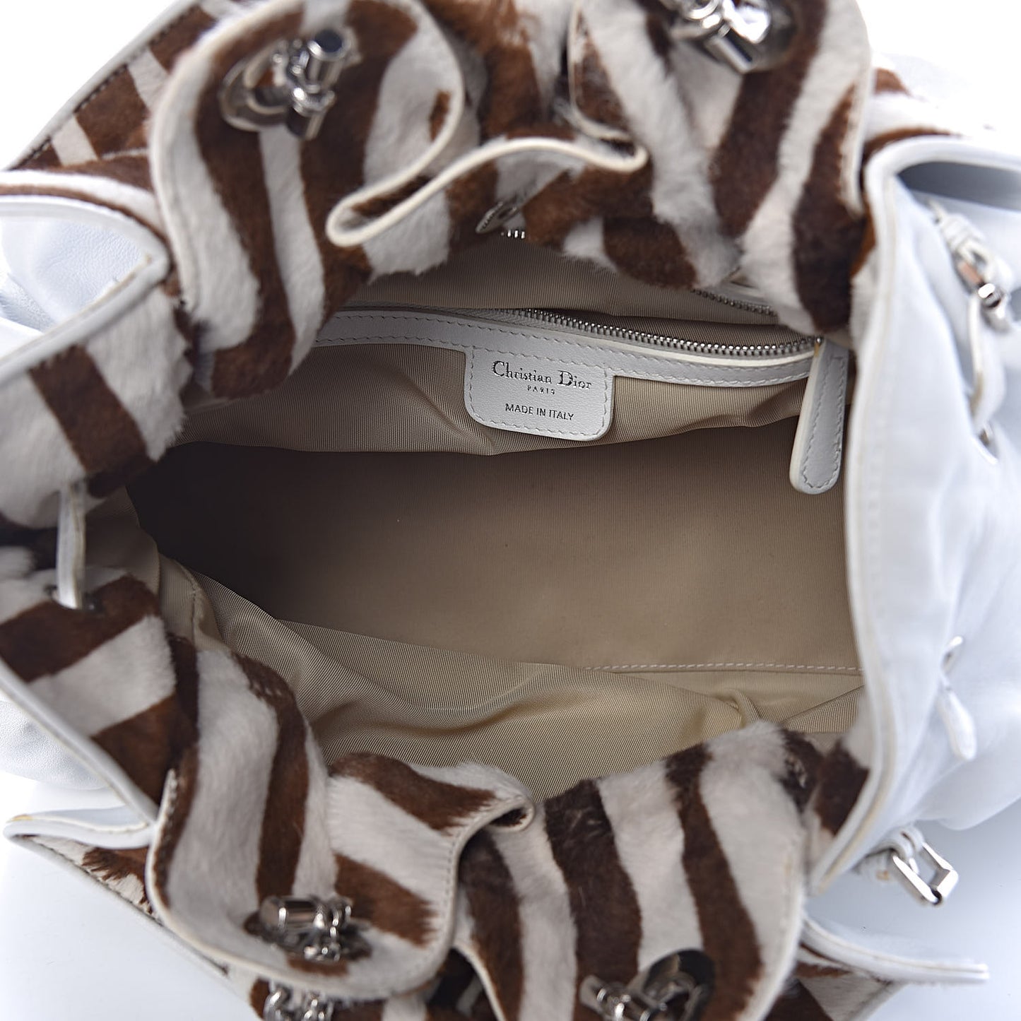 Lambskin Pony Hair Medium Le Trente Tote White