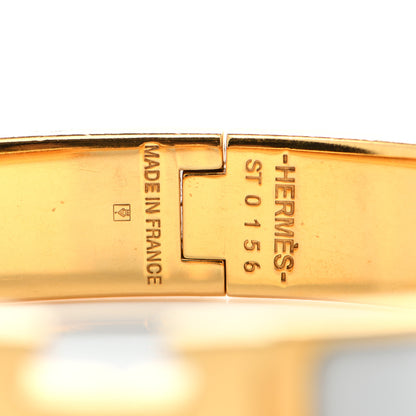 Hermes Enamel Narrow Clic Clac H Bracelet PM White 4 of 4