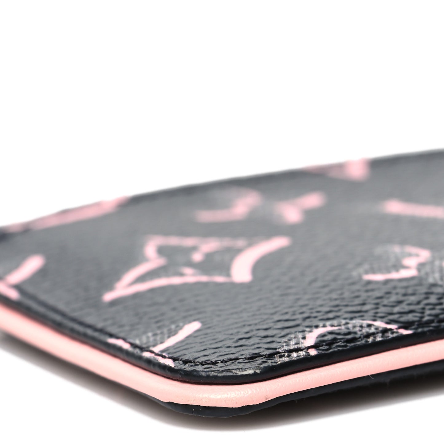 Monogram Fall for You LV Side-Up Card Holder Black
