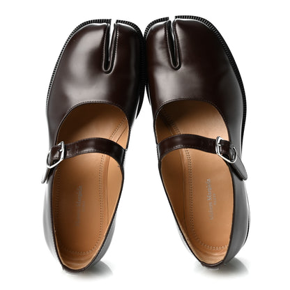 Maison Margiela Brushed Calfskin Tabi 20mm Mary Janes 36 Adobe Brown 2 of 9
