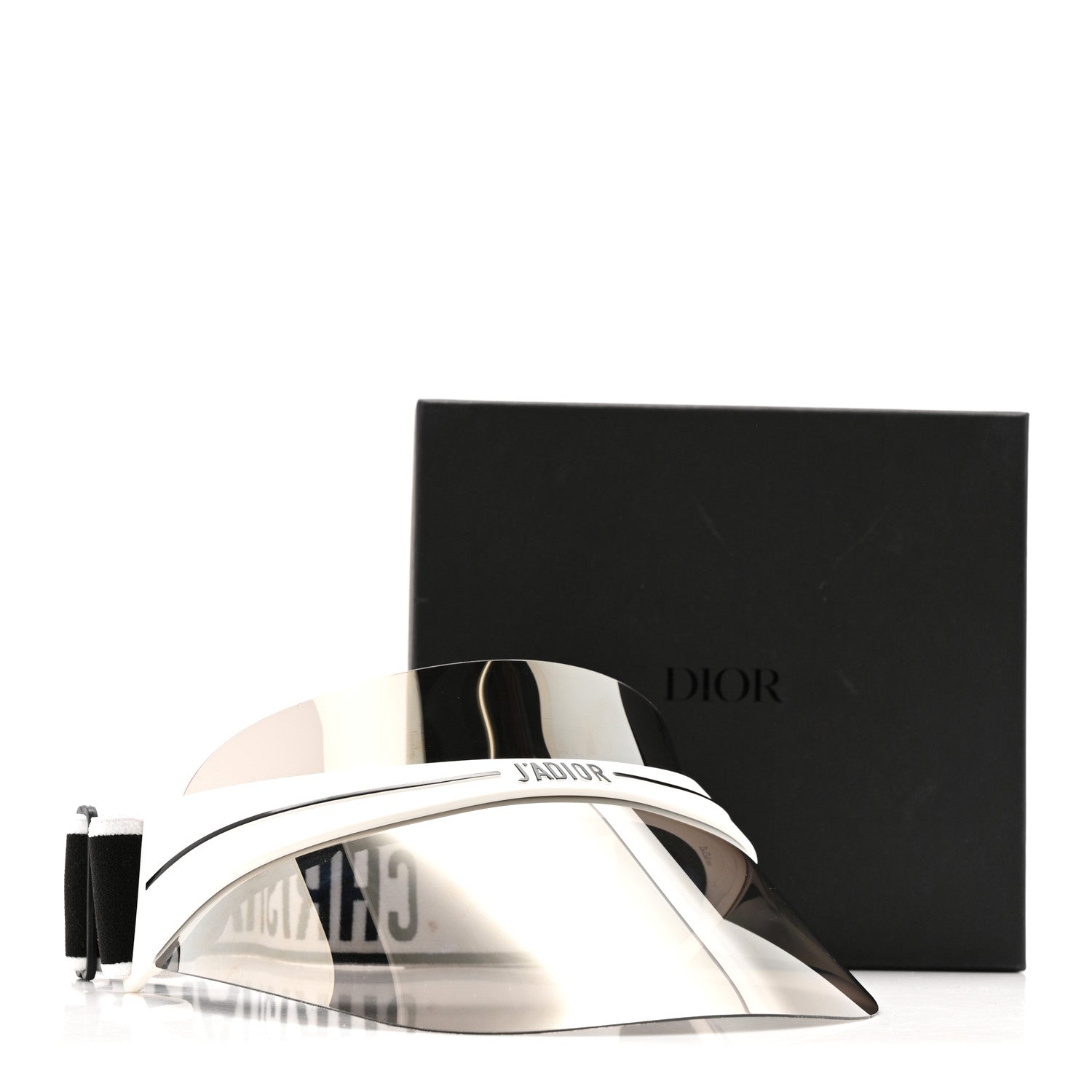Christian Dior Mirrored DiorClub1 Sun Visor Silver 1816507