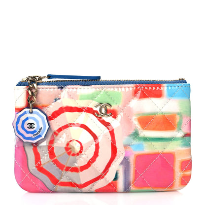 Chanel Patent Calfskin Printed Quilted Small Cosmetic Case Multicolor 1 of 8