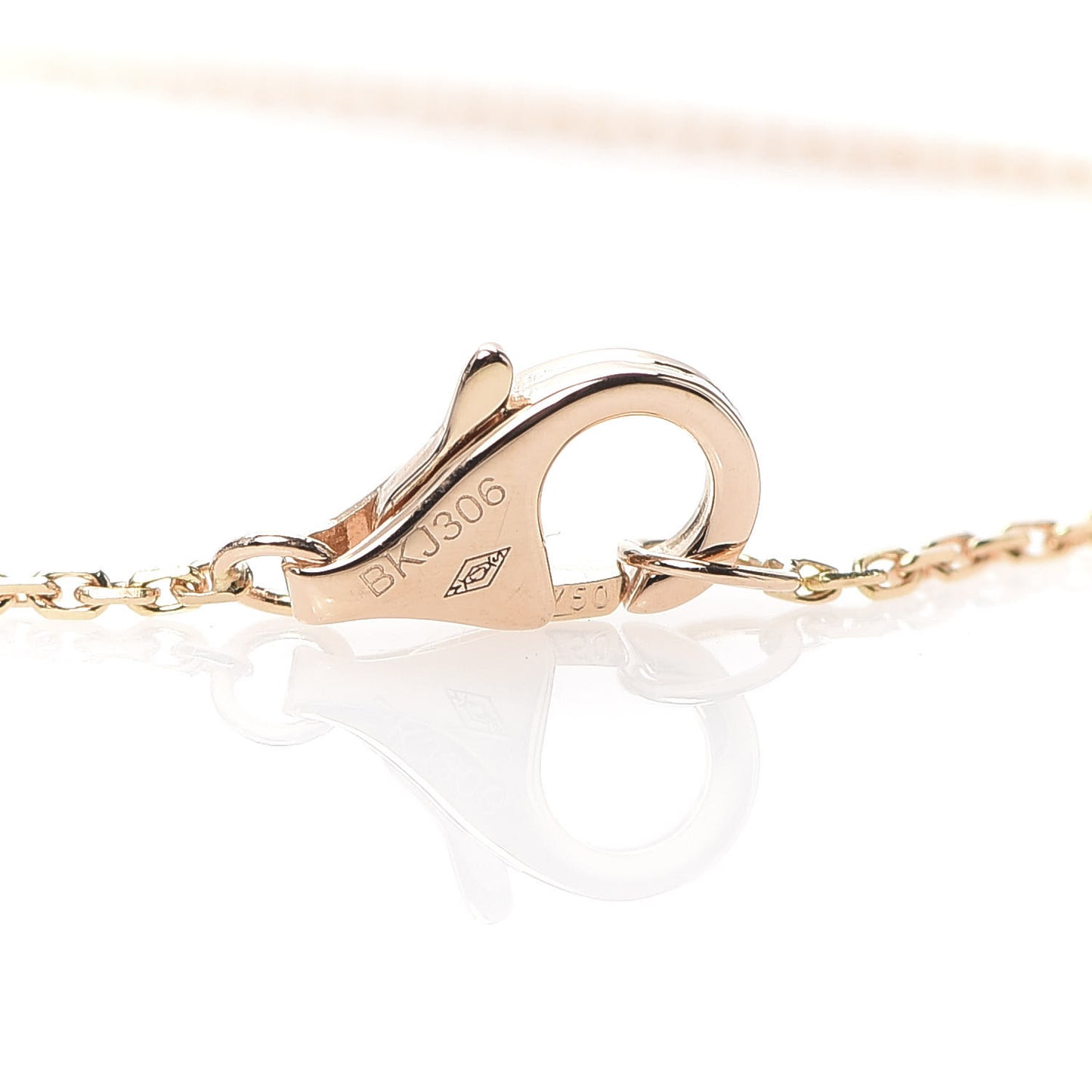 18K Pink Gold Diamond Pink Opal Amulette de Cartier Bracelet