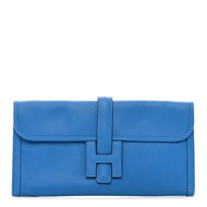 Hermes Evercolor Jige Elan 29 Clutch Bleu Zanzibar 1 of 6