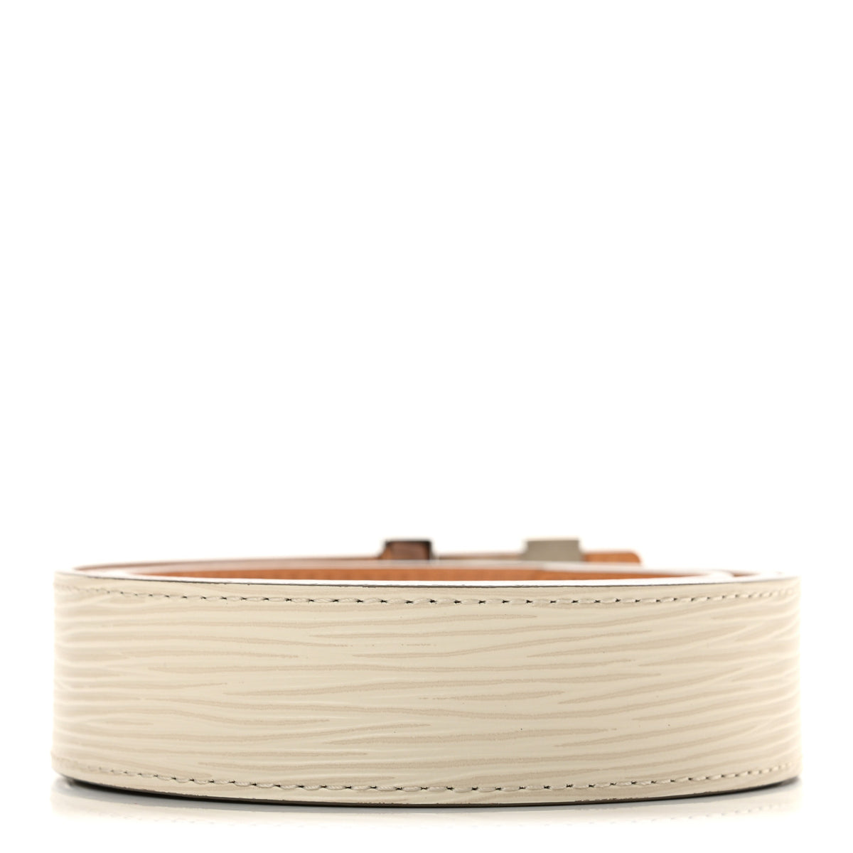 Louis Vuitton Epi LV Initiales Belt 85 34 Ivory 2 of 8