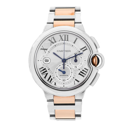 Cartier Stainless Steel 18K Yellow Gold 44mm Ballon Bleu De Cartier Chronograph Automatic Watch 1 of 4
