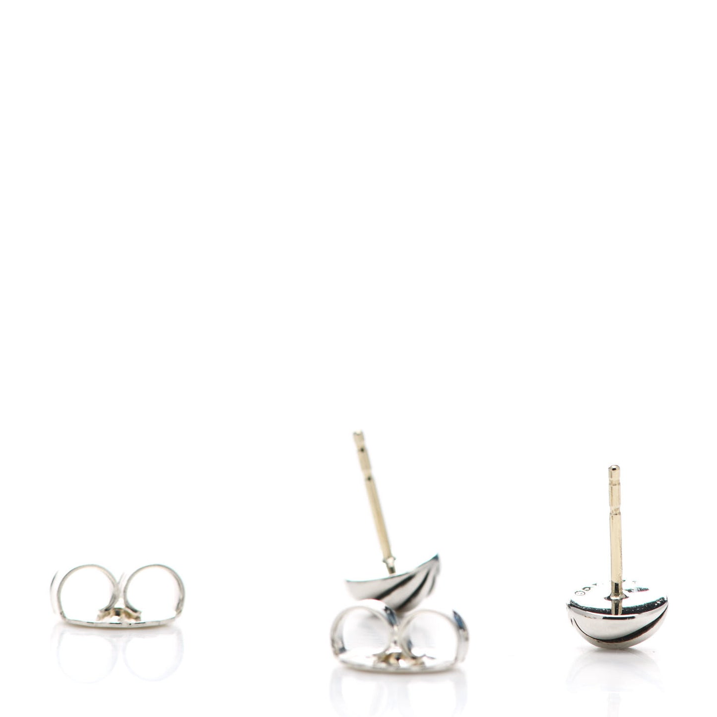 Sterling Silver 8mm Sculpted Cable Stud Earrings
