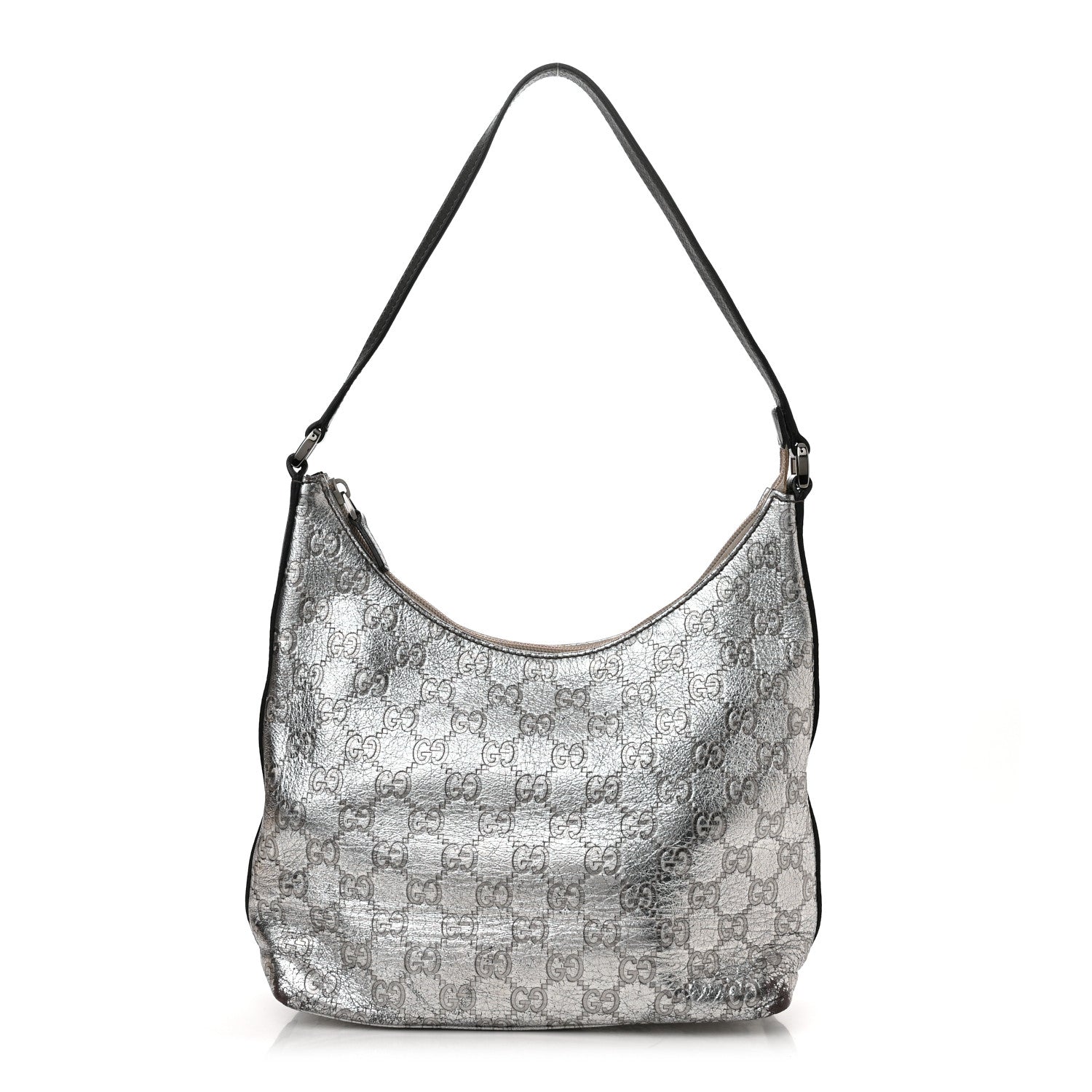 Gucci Guccissima Hobo Silver 1 of 17