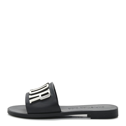Christian Dior Calfskin Dio(r)evolution 10mm Slide Sandals 39 Black 1 of 11