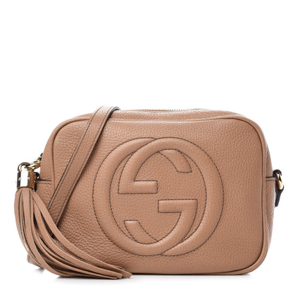 Gucci Pebbled Calfskin Small Soho Disco Bag Rose Beige 1 of 12