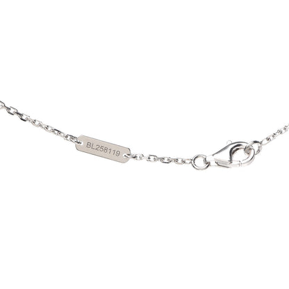 Van Cleef & Arpels 18K White Gold Mother of Pearl Vintage Alhambra Pendant Necklace 6 of 7