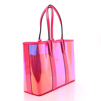 Christian Louboutin PVC Spikes East West Cabata Tote Pink 4 of 12