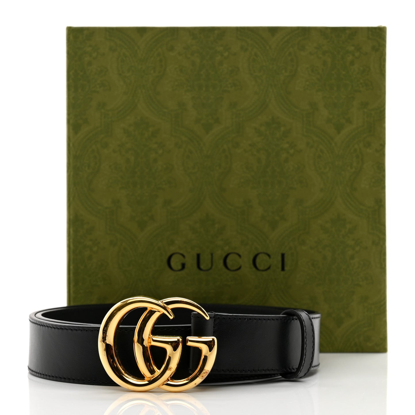 Plutone Calfskin Double G 30mm Belt 85 34 Black