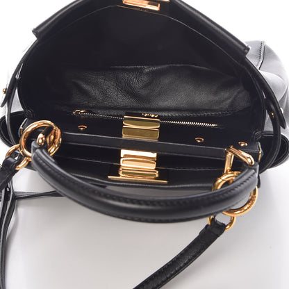 Fendi Nappa Mini Peekaboo Iconic Satchel Black 5 of 11