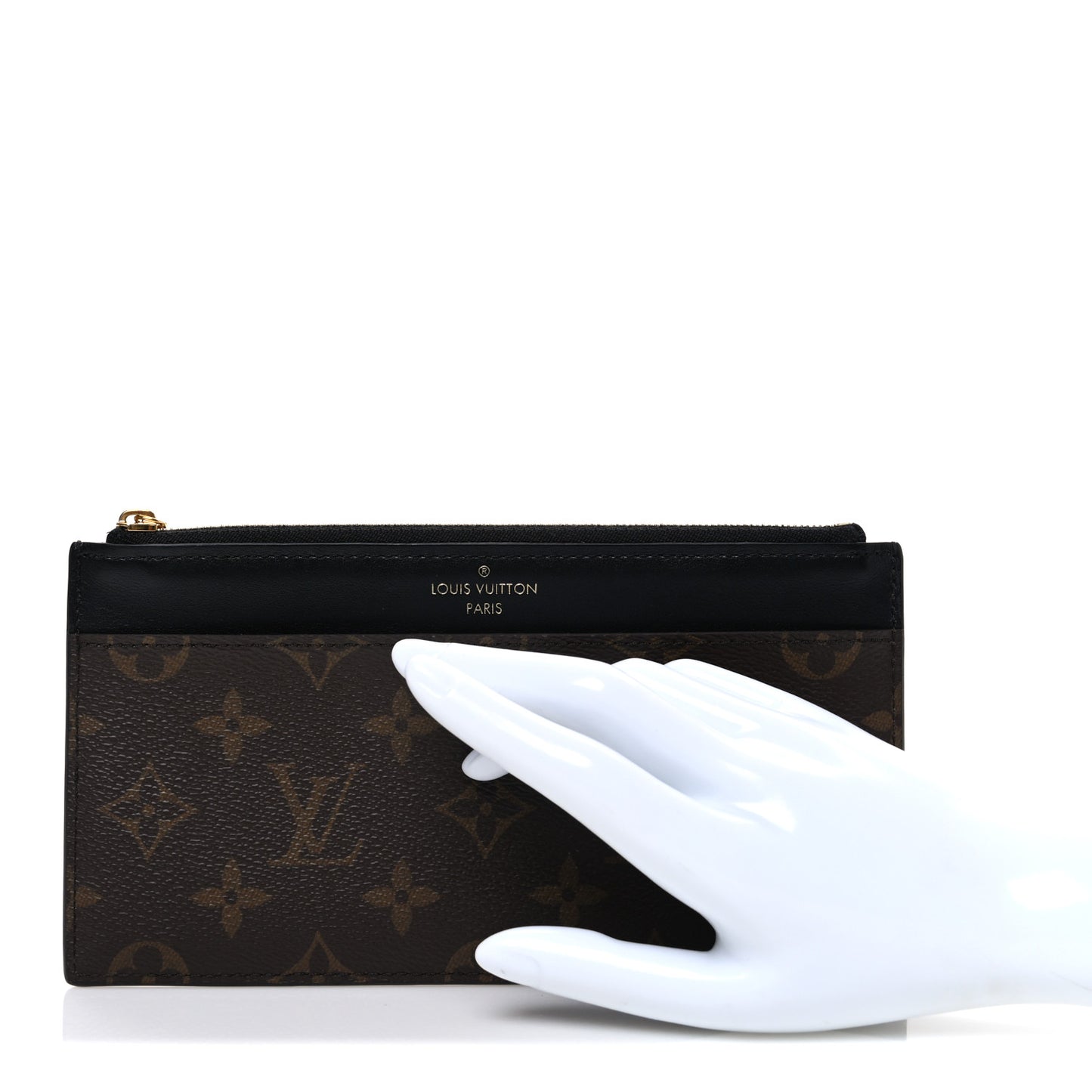 Monogram Slim Purse Black