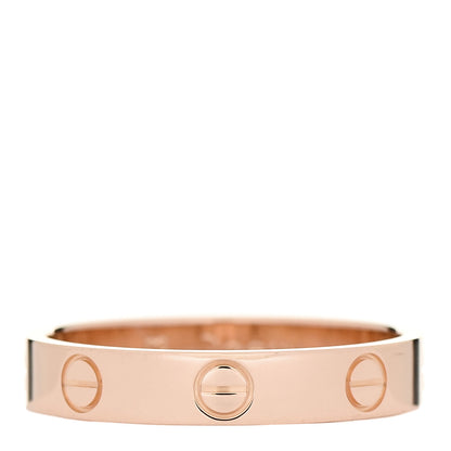 Cartier 18K Pink Gold 3.5mm LOVE Wedding Band Ring 55 7.25 3 of 5