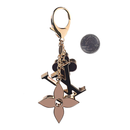 Louis Vuitton Fleur De Monogram Bag Charm Dore 3 of 7