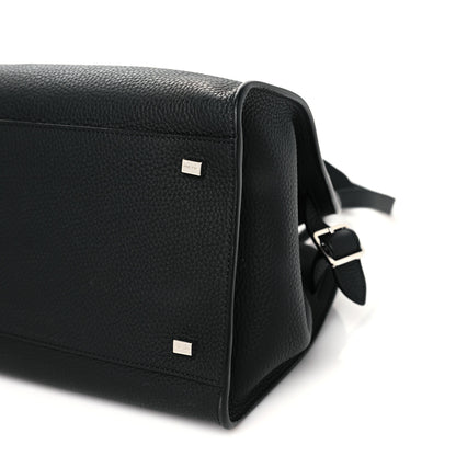 The Row Matte Grained Calfskin Soft Margaux 12 Black 9 of 9