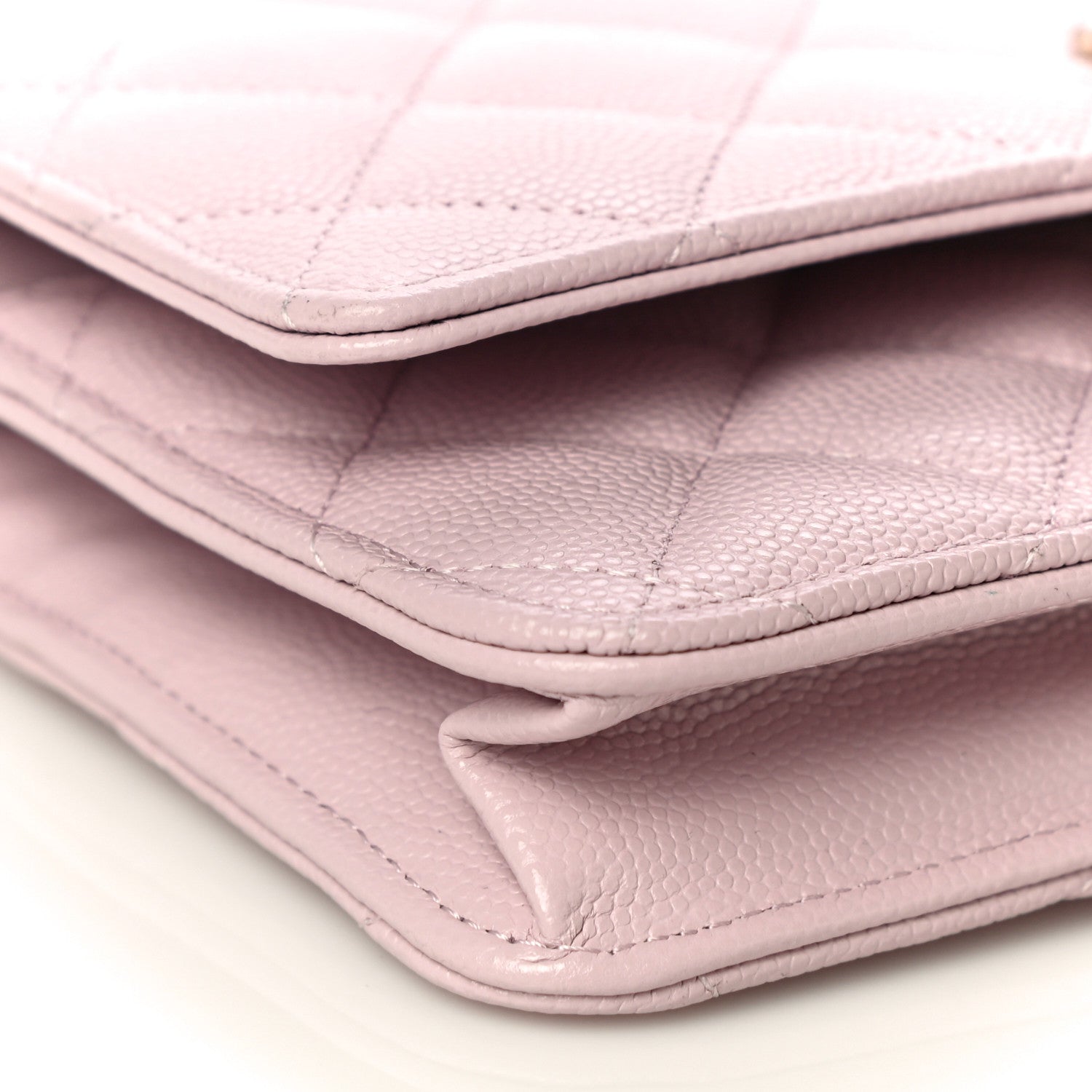 Chanel Caviar Quilted Coco Candy Wallet On Chain WOC Light Pink 10 of 12