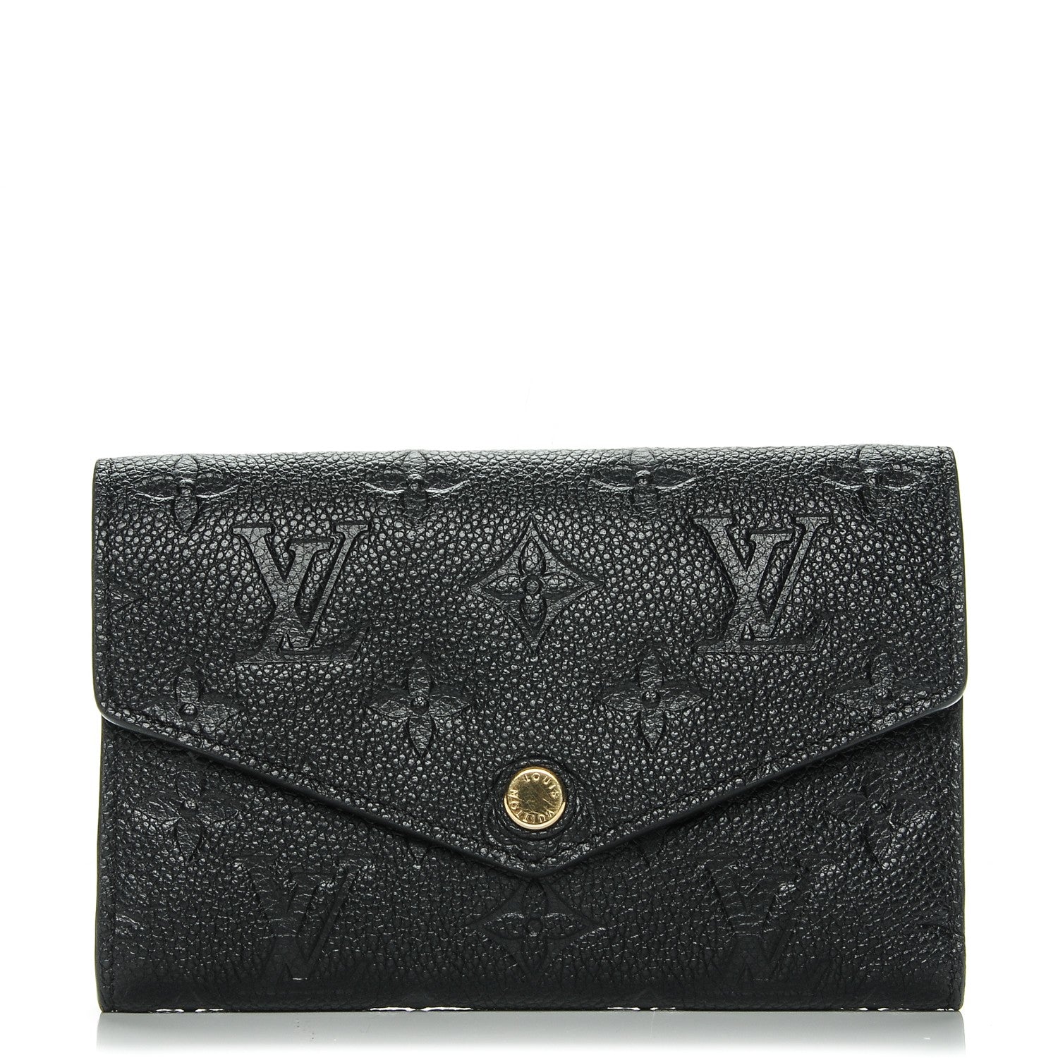 Louis Vuitton Empreinte Compact Curieuse Wallet Black 1 of 6