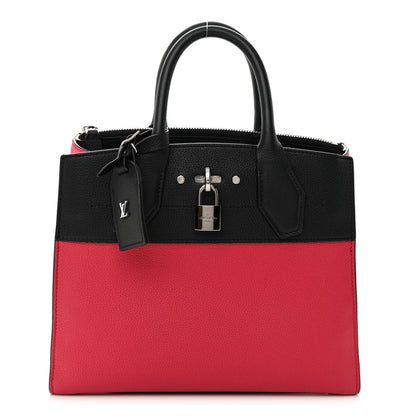 Louis Vuitton Taurillon City Steamer PM Black Fuchsia 1 of 23