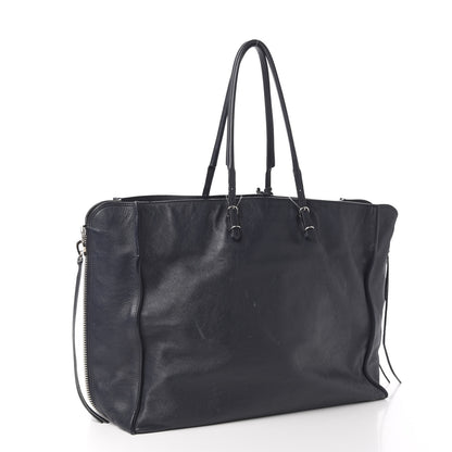 Balenciaga Veau Papier A4 Zip Around Tote Bleu Nuit 2 of 12