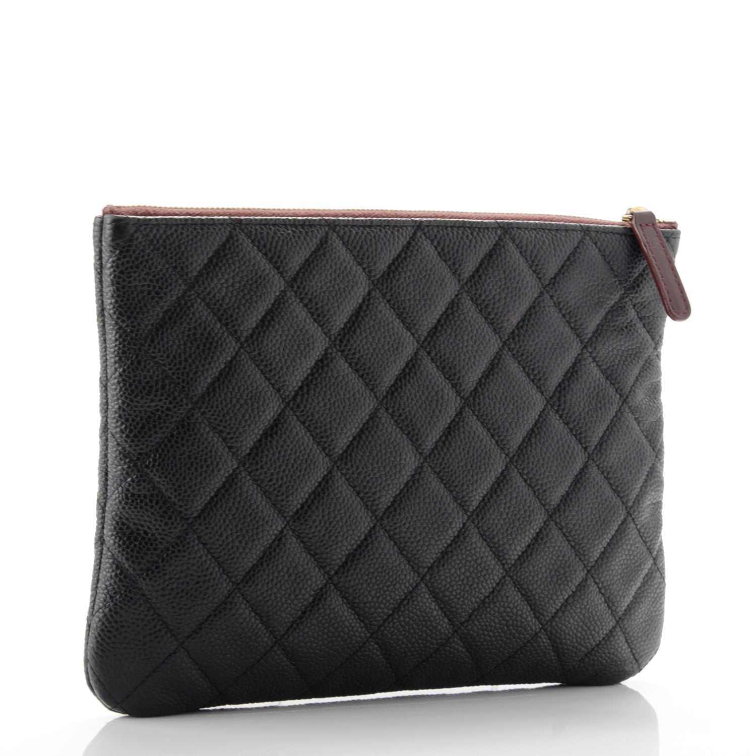 Chanel Caviar Quilted Medium Cosmetic Case Black 3 of 7
