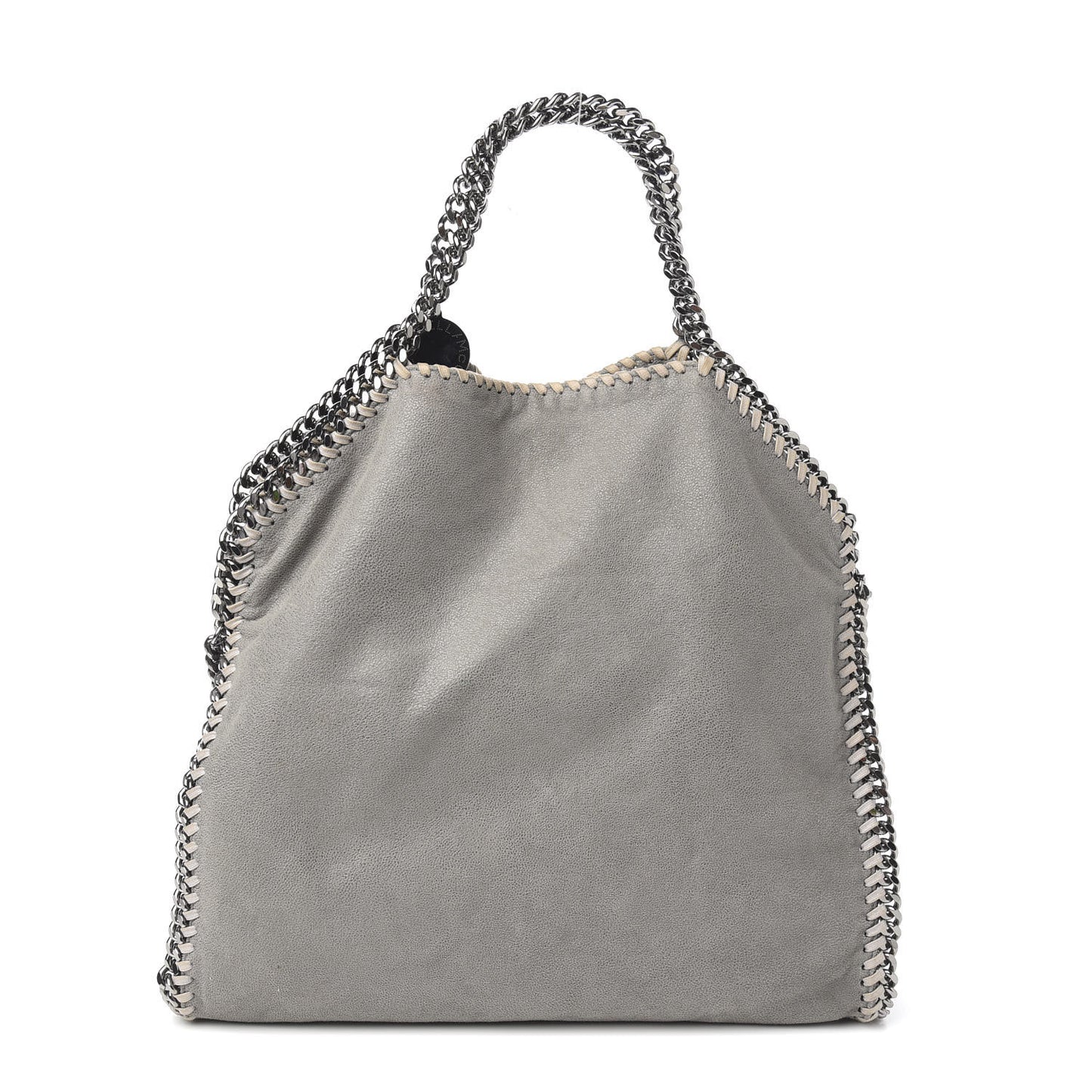 Shaggy Deer Falabella Fold Over Tote Grey