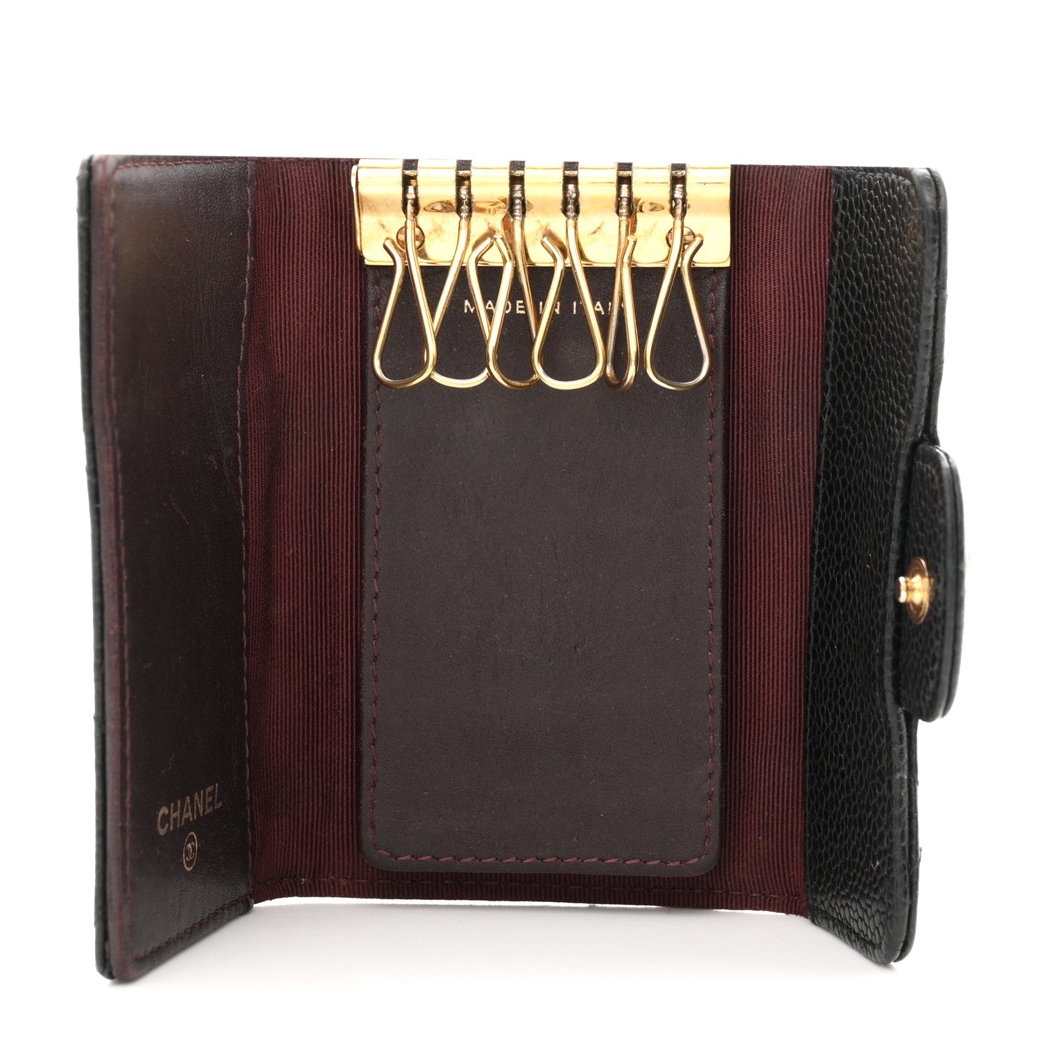 Chanel Caviar Quilted 6 Key Holder Black 5 of 8