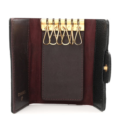Chanel Caviar Quilted 6 Key Holder Black 5 of 8