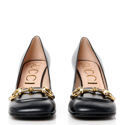 Gucci Malaga Kid Horsebit 75mm Pumps 39 Black 2 of 10