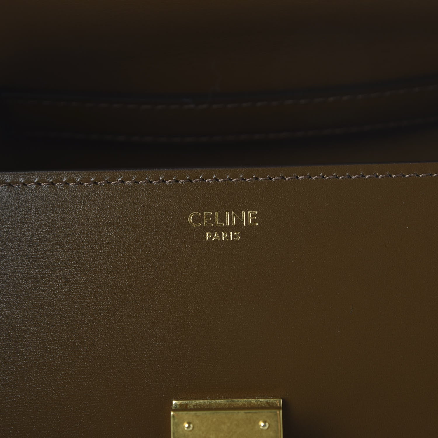 Celine Box Calfskin Teen Classic Box Flap Bag Camel 8 of 10