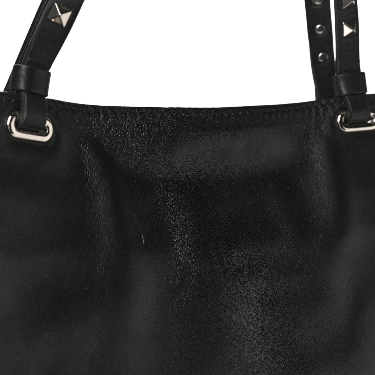 Valentino Garavani Vitello Medium Rockstud Tote Black 11 of 11