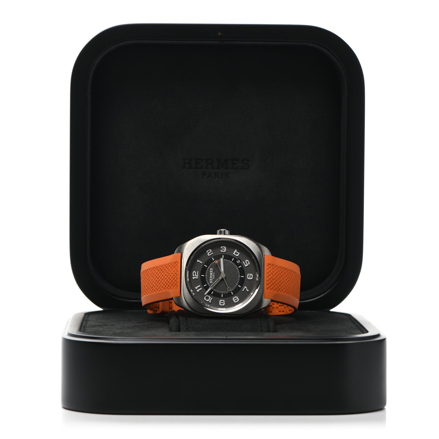 Titanium Rubber 39mm H08 Automatic Watch Orange