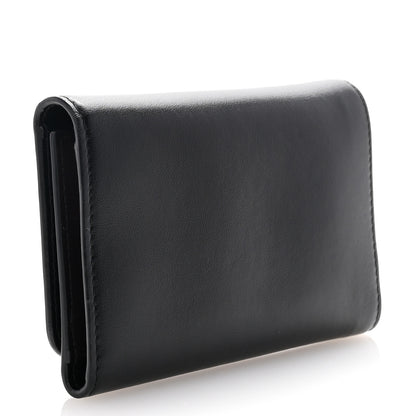 Miu Miu Soft Calf Fiocco Bow Wallet Black Petalo 3 of 8