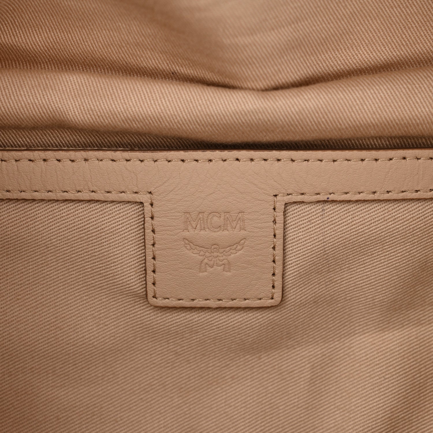 MCM Visetos Stark Belt Bag Beige 6 of 13