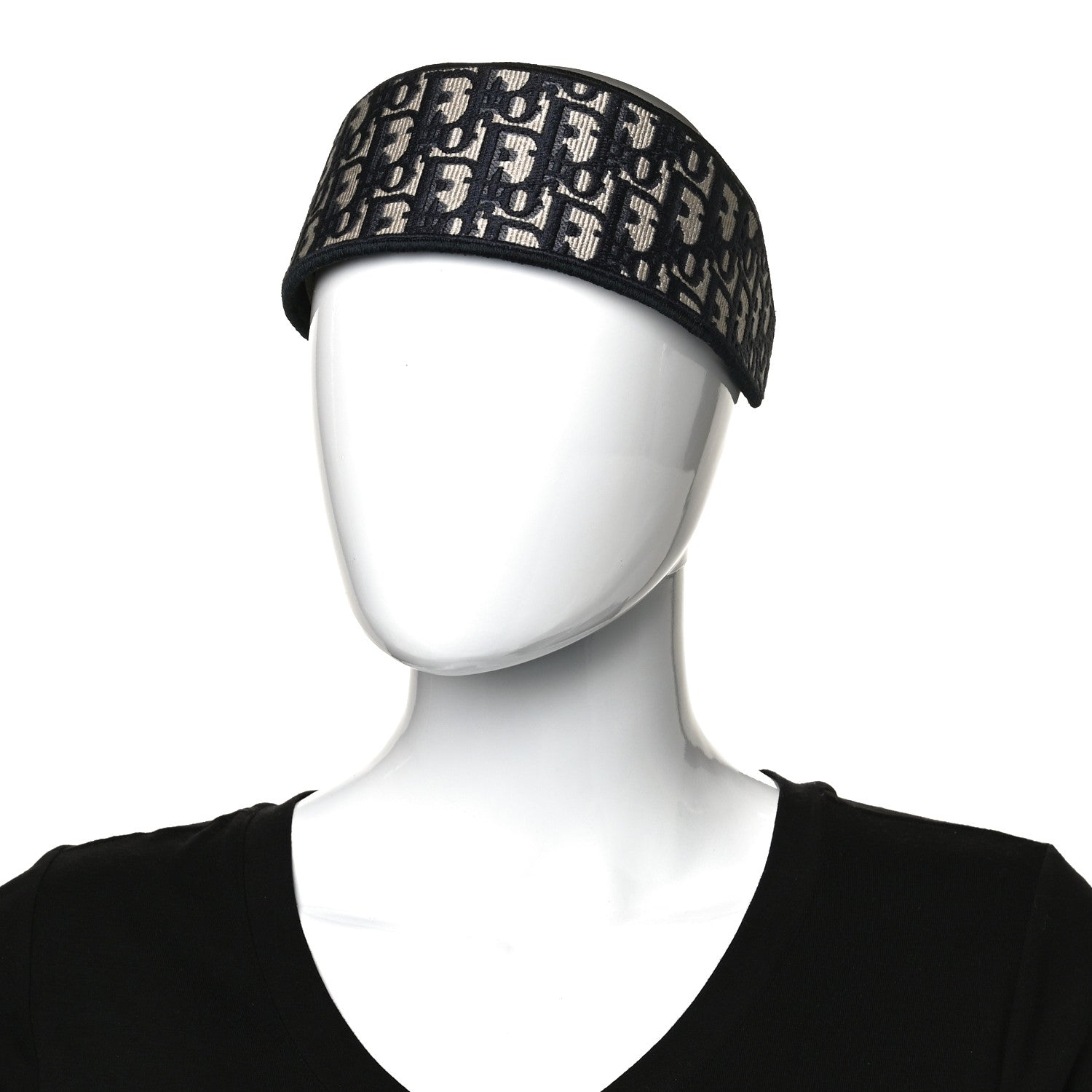Christian Dior Oblique Headband Blue 2 of 7