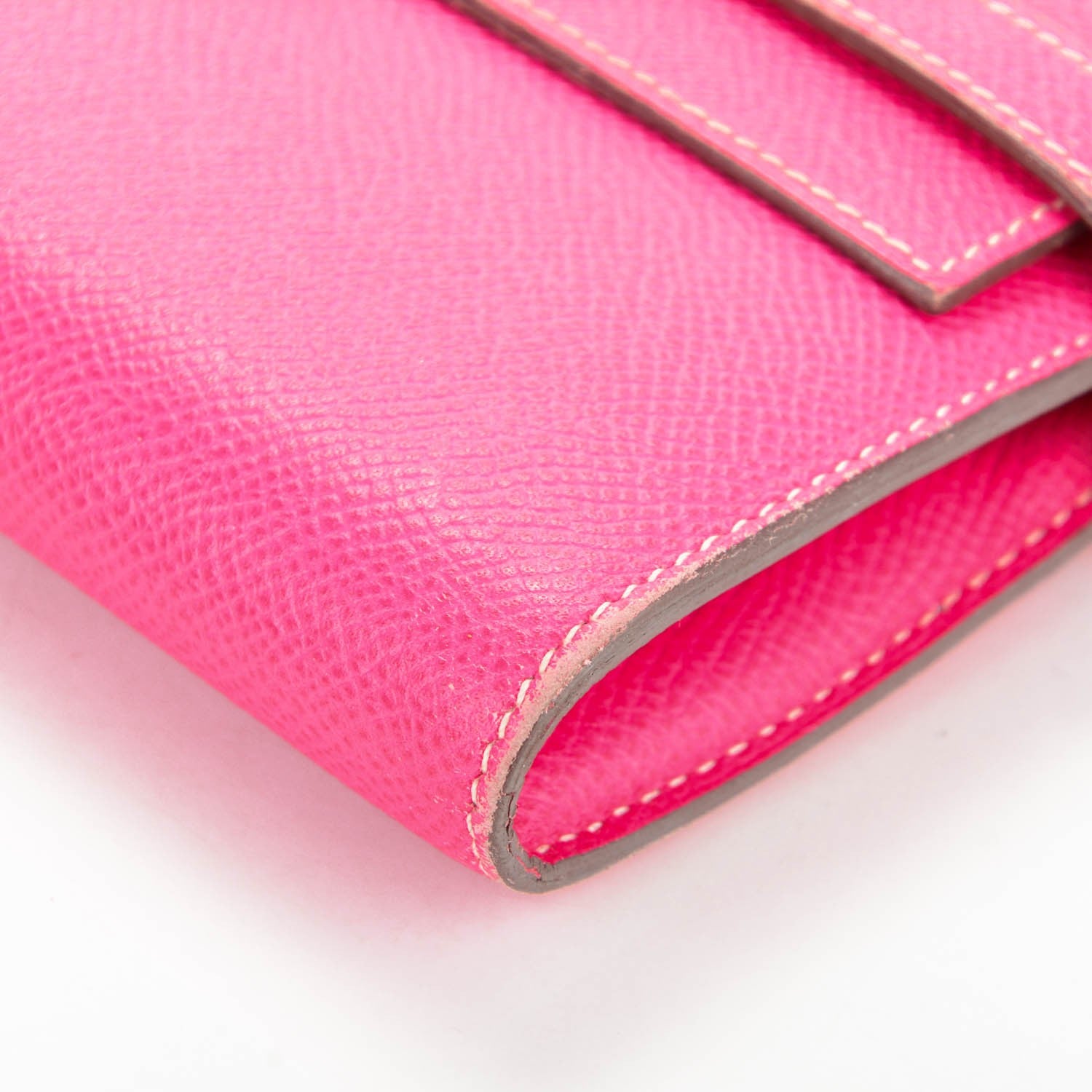 Hermes Epsom Kelly Longue Wallet Rose Tyrien 6 of 11