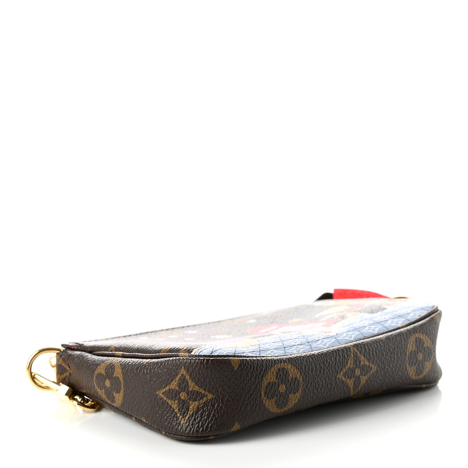 Louis Vuitton Monogram 2021 Christmas Animation London Mini Pochette Accessories Red 4 of 7