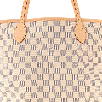 Louis Vuitton Damier Azur Neo Neverfull MM Rose Ballerine 6 of 9