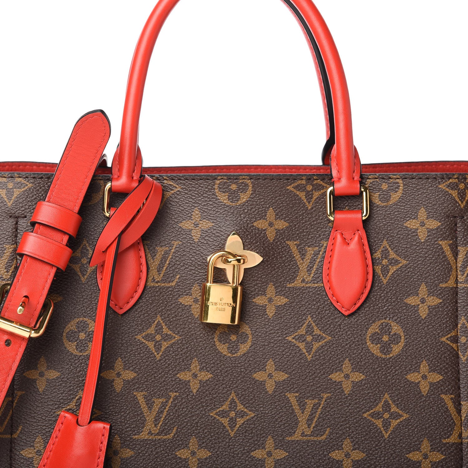 Louis Vuitton Monogram Flower Tote Coquelicot 9 of 10