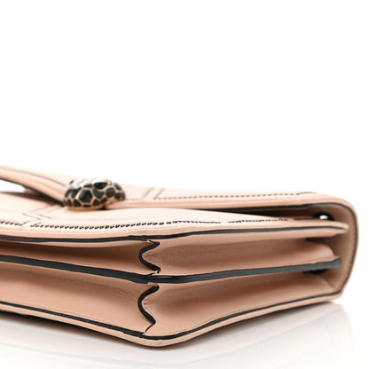 Bulgari Calfskin Studded Serpenti Forever Crossbody Bag Beige 9 of 9